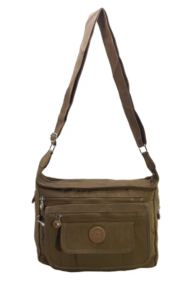 Klinkır Postacı Kadın Omuz Çantası Çok Cepli Hafif Kumaş Yağmur Geçirmez Bayan Çanta - Resim 4