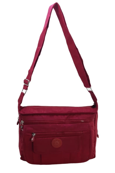 Klinkır Postacı Kadın Omuz Çantası Çok Cepli Hafif Kumaş Yağmur Geçirmez Bayan Çanta - Resim 7