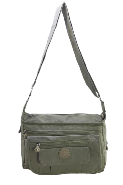 Klinkır Postacı Kadın Omuz Çantası Çok Cepli Hafif Kumaş Yağmur Geçirmez Bayan Çanta - Resim 6