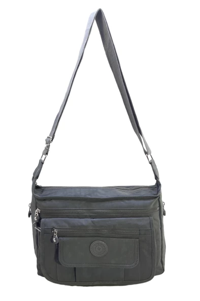 Klinkır Postacı Kadın Omuz Çantası Çok Cepli Hafif Kumaş Yağmur Geçirmez Bayan Çanta - Resim 8