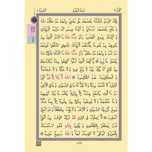 Cami Boy Kuran-I Kerim (2 Renkli, Mavi, Mühürlü) - 4