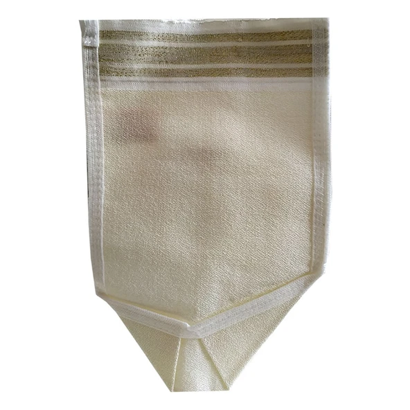 Micro Peel İpek Sırt ve Vücut Tellak Kese Beyaz 16X27 ürün görseli 1