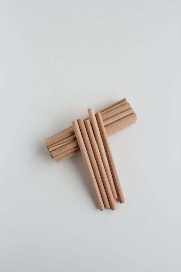 Alyones 10lu 30cm Uzunluğunda 24mm Tahta Çubuklar - 3