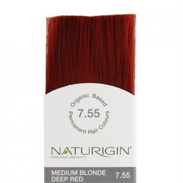 Naturigin Organik İçerikli Saç Boyası Orta Alev Kızılı 7.55