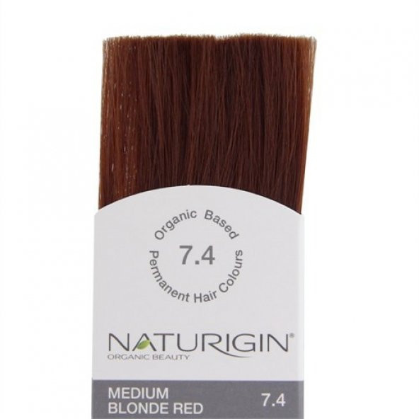 Naturigin Organik İçerikli Saç Boyası Orta Sarı Kızıl 7.4