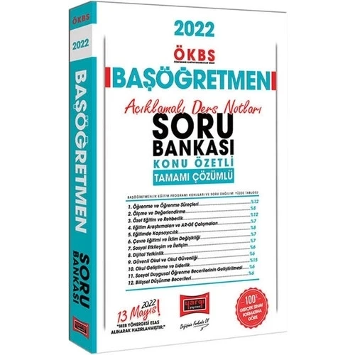 YARGI 2022 ÖKBS BAŞÖĞRETMEN KONU ÖZETLİ ÇÖZÜMLÜ SORU BANKASI