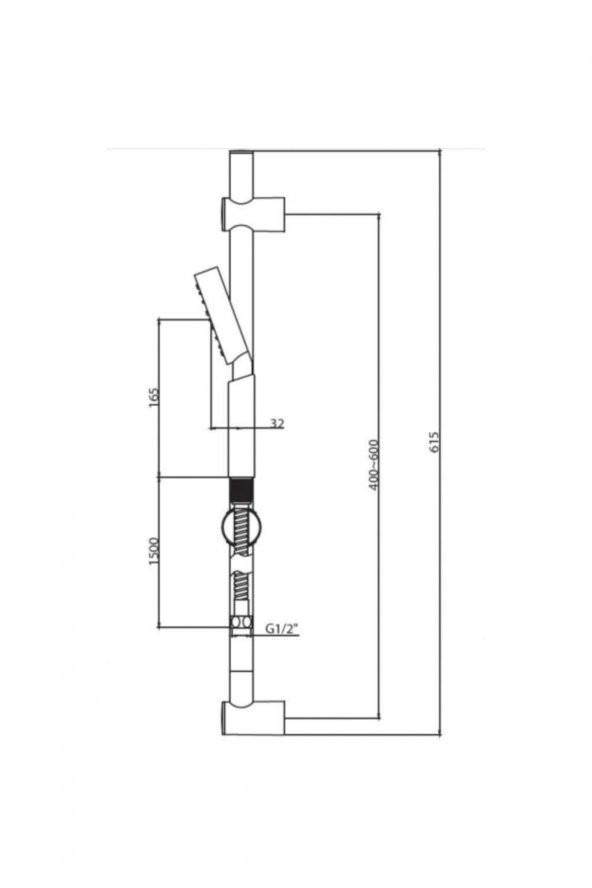 El Duşu Sürgülü 3 Fonksiyonlu - N2821102 - 2