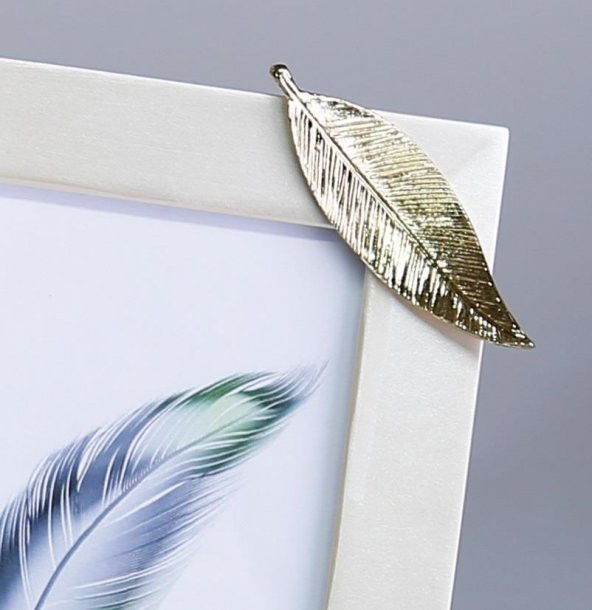 Crearthome 15x20 Yapraklı Çerçeve İnci Altın SCRV 124INC85RS - 2