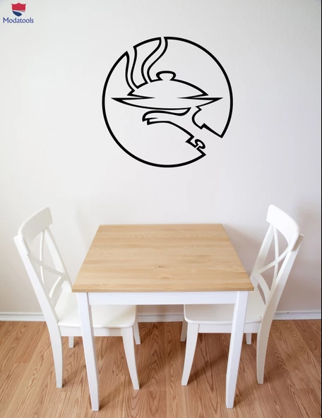 Ofis, Çalışma Odası Duvar Sticker Restoran Menü Sembol Cafe Bar Dekor Yiyecek İçecekler Benzersiz Hediyelik ürün görseli