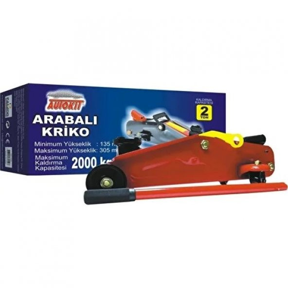 Autokit Arabalı Kriko 2 Ton