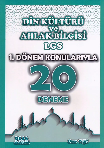 DKAB AKADEMİ 8.SINIF 1. DÖNEM DİN KÜLTÜRÜ 20 DENEME ürün görseli 1