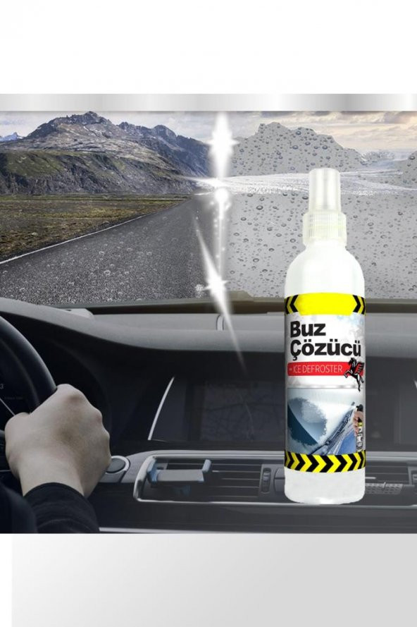 Buz Çözücü Sprey Araç Cam Araba Camı Solüsyon Oto Kar Buzlanma Kırağı Önleyici Hızlı Ve - 4