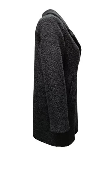 Kaside K3401 Kadın Buklet Kısa Kaşe Kaban - Resim 2