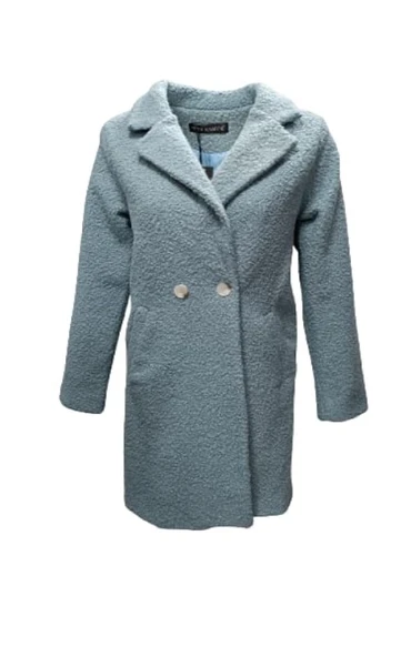 Kaside K3401 Kadın Buklet Kısa Kaşe Kaban - Resim 4