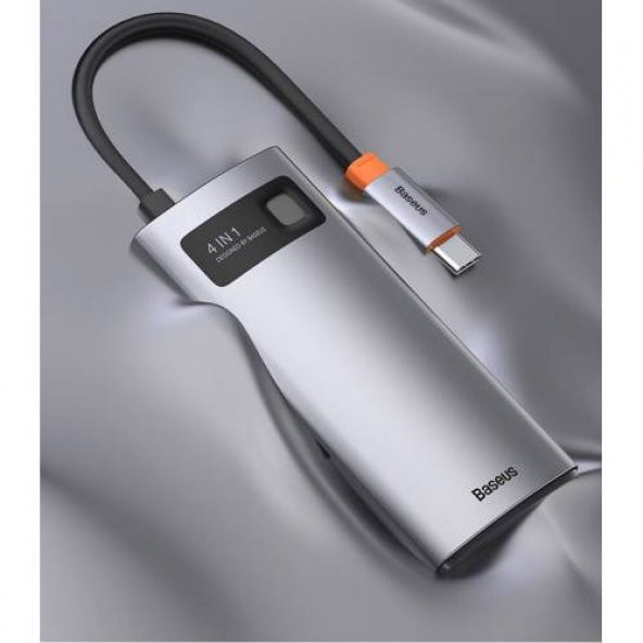Baseus 4in1 Type-C HUB HDMI USB 2.0 USB 3.0 Usb Çoğaltıcı Görüntü Aktarım Kiti Macbook Laptop İpad - 8