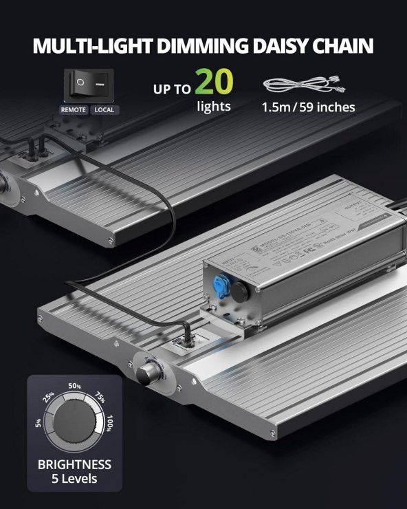 VIPARSPECTRA XS1500 Pro Full Spektrumlu Samsung Led Bitki Işığı - 6