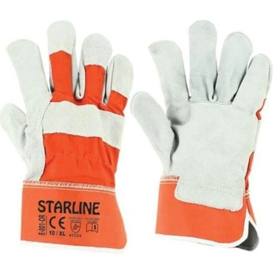 Starline Montajcı Eldiveni Deri Beyaz E-001-OR ürün görseli 1