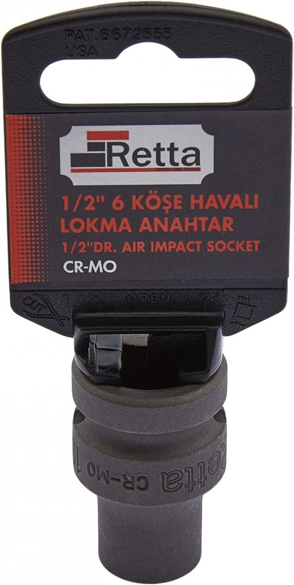 Retta RHL1208 Havalı Lokma 1/2"-8mm