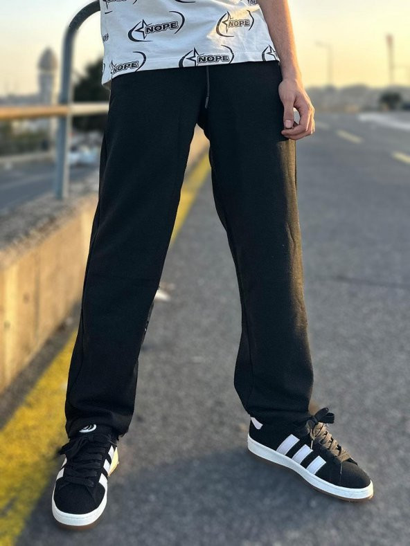 Elagance Basic Baggy Siyah Eşofman - 2