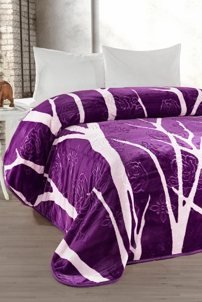 4 Kg Battaniye Supersoft Embos Kalın Yumuşak Peluş Çift Kişilik Yumoş Kabartma 220x240 cm Devin - 11