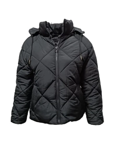 Kaside Y0115 Kadın Kapüşonlu Şişme Spor Mont - 4