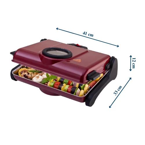 AKEL AB660 Tek Telli Camlı Elektrikli Izgara - 3