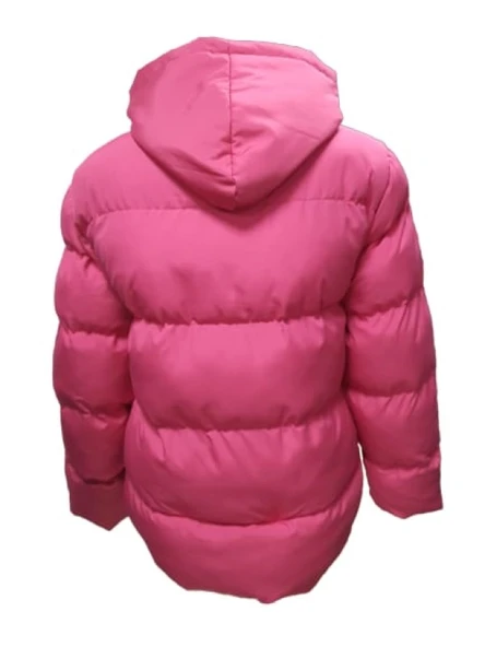 Kaside Y060 Kadın Oversize Kapüşonlu Şişme Spor Mont - Resim 3