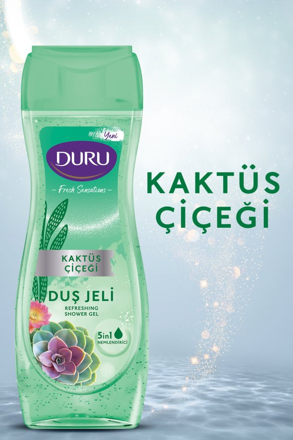 Duru Fresh Sensations Kaktüs Çiçeği Duş Jeli 3x450ml - 2