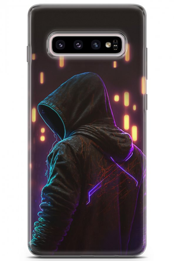 Samsung Galaxy S10 Plus Uyumlu Kılıf Opus 14 Halloween Led Cover Kılıf Happy