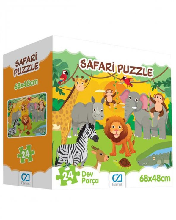 Ca Games 24 Parça Safari Yer Puzzle 5232