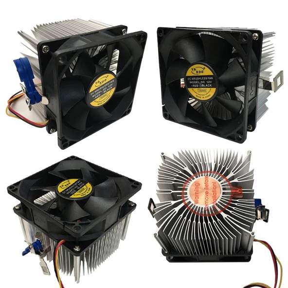 Am3 işlemci fanı amd am4 3 pinli soğutuculu amd işlemci fanı - Resim 5