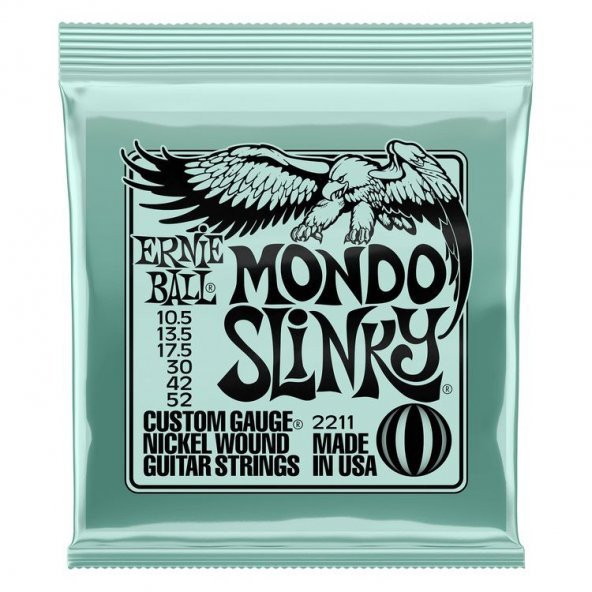 ERNIEBALL P02211 - Mondo Slinky Nickel Wound 10.5-52 Elektro Gitar Teli