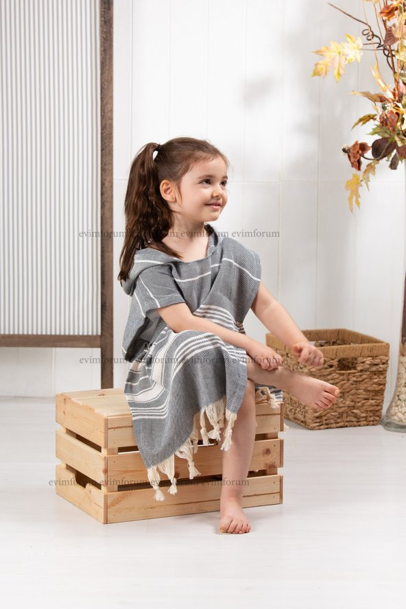 Formeya  Çocuk Panço 100 Pamuk Plaj Havlusu Peştemal - 3