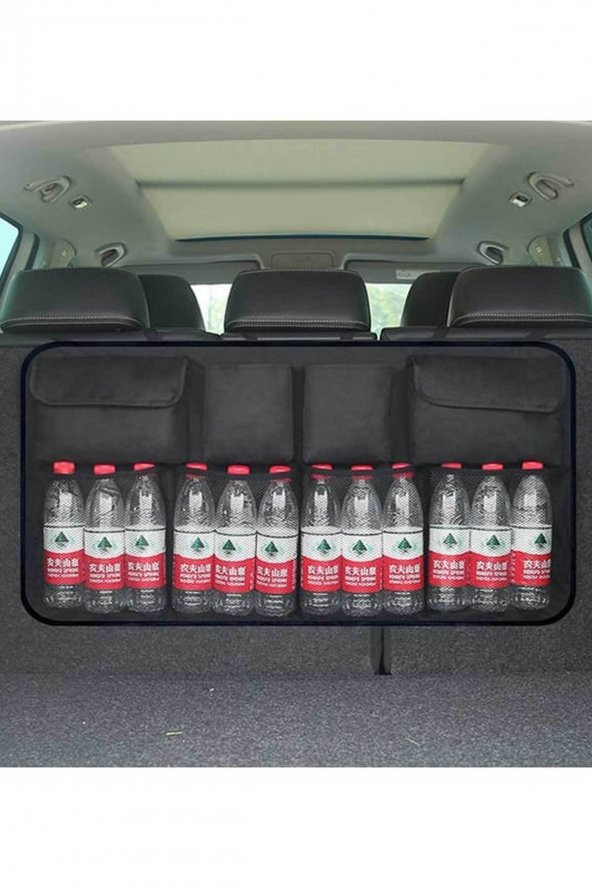 RevuBaby Araba Bagaj Düzenleyici Organizer Çanta Oto Koltuk Arkası Fileli Araba Bagaj Düzenleyici 8 Cepli - 2