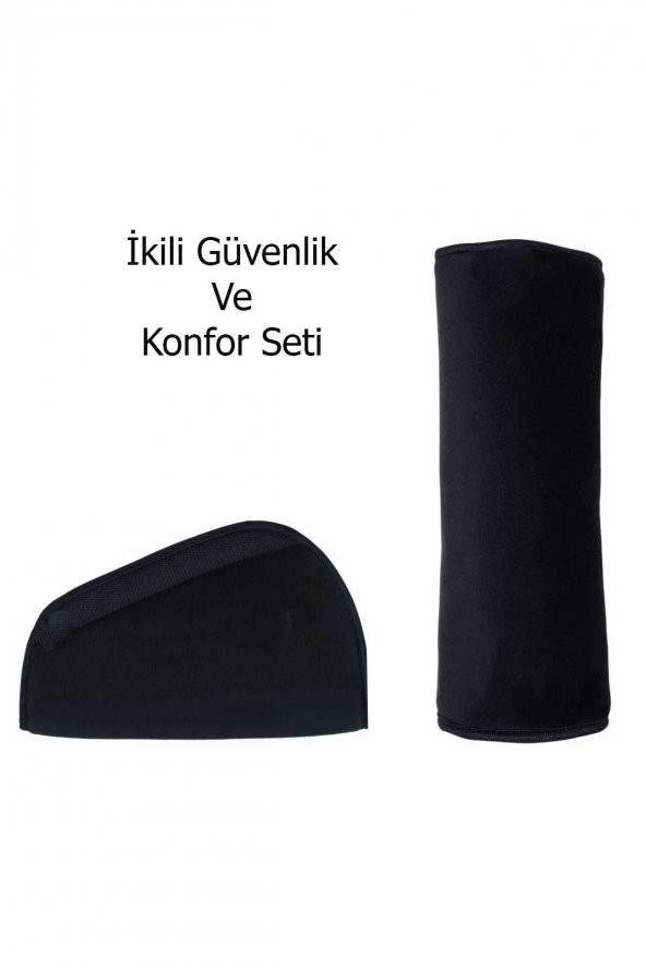 RevuBaby Araba Emniyet Kemeri Yastığı Oto Kemer Küçültme Seti Çocuk Baş Boyun Yastığı Kemer Daraltıcı 2li Set - 3