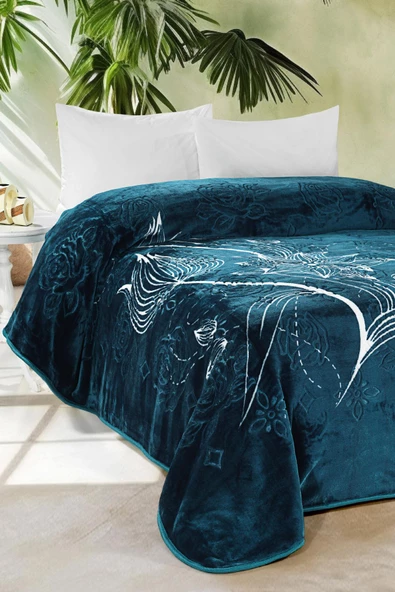 4 Kg Battaniye Supersoft Embos Kalın Yumuşak Peluş Çift Kişilik Yumoş Kabartma 220x240 cm Elite - 11