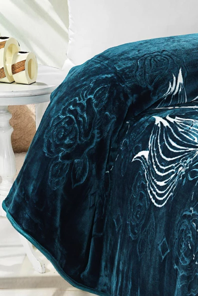 4 Kg Battaniye Supersoft Embos Kalın Yumuşak Peluş Çift Kişilik Yumoş Kabartma 220x240 cm Elite - 12