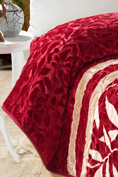 4 Kg Battaniye Supersoft Embos Kalın Yumuşak Peluş Çift Kişilik Yumoş Kabartma 220x240 cm Florin - 2