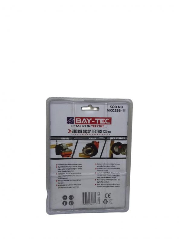 Bay-Tec Zincirli Ahşap Testere 125x22 mm MK0286-11 - 4