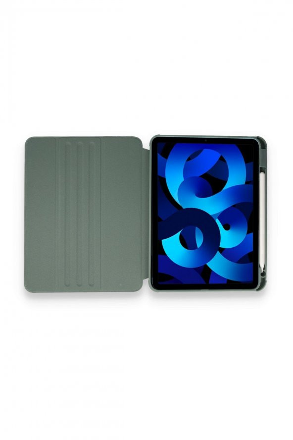 iPad 10.2 İnç (8.nesil) Uyumlu 360° Dönebilen Standlı Kalemlikli Kılıf - 12