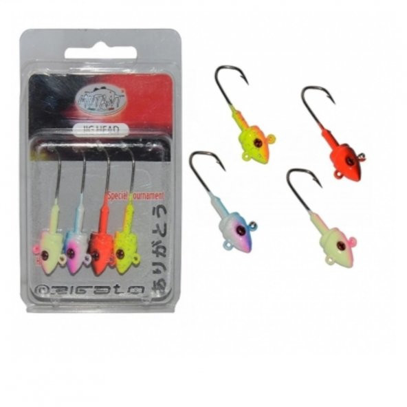 Mutant Jig Head 7GR 6412 Body 4lü Mix Set Çift Yönlü Zoka seti - 1