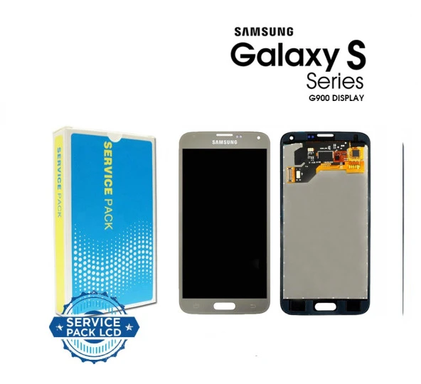Samsung S5 G900F Lcd Ekran Servis Orjinal Ekran Gold