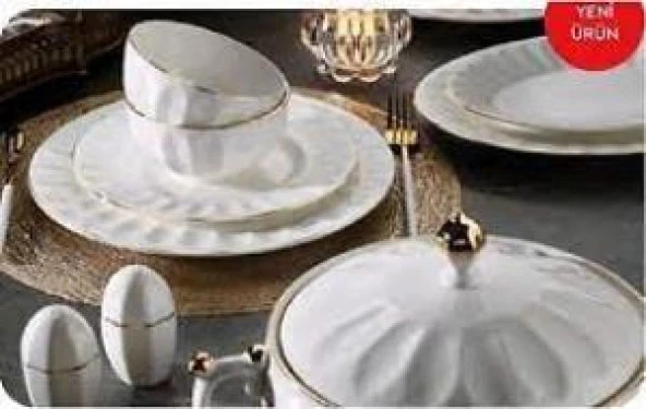 Aryıldız 60 Parça Lotus Gold Yemek Takımı - 3