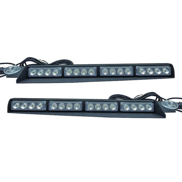 Çakar lamba vantuzlu 2li set 12-30v kırmızı-mavi / LAPA542 ürün görseli 1