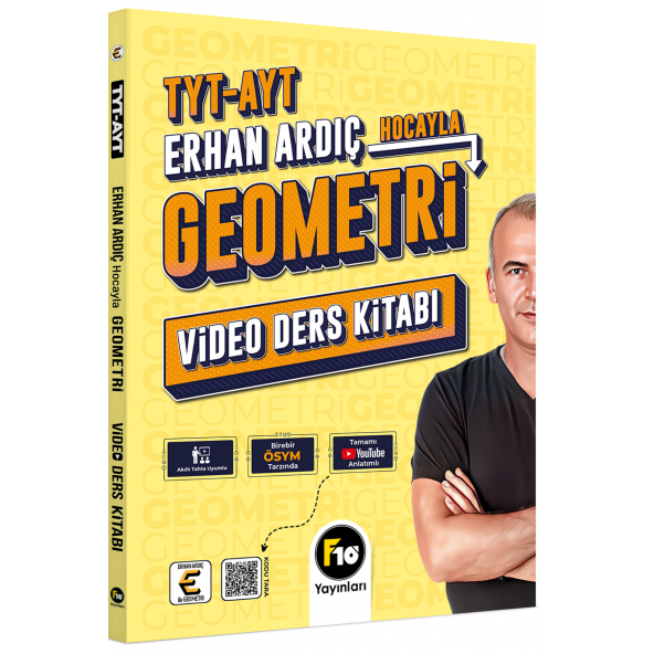 Erhan Ardıç Hocayla TYT-AYT Geometri Video Ders Kitabı F10 Yayınları - 1