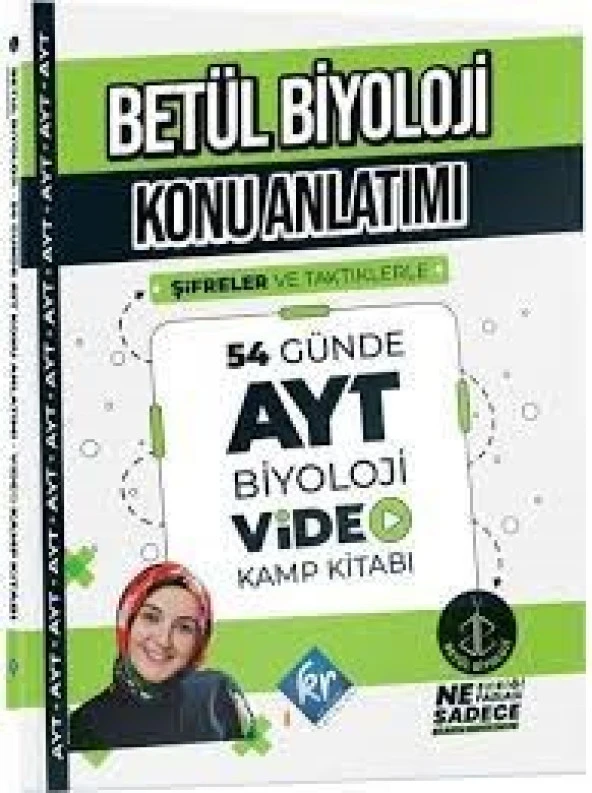 Betül Biyoloji Konu Anlatımı 54 Günde AYT Biyoloji Video Kamp Kitabı