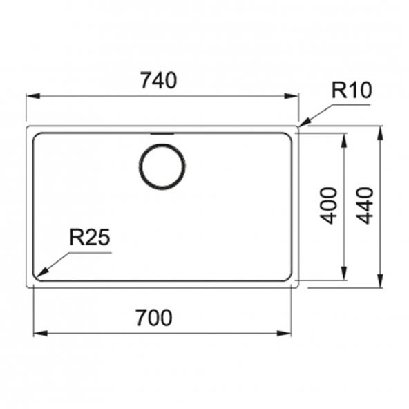Franke Mythos MYX 110-70 Inox Eviye - Resim 2