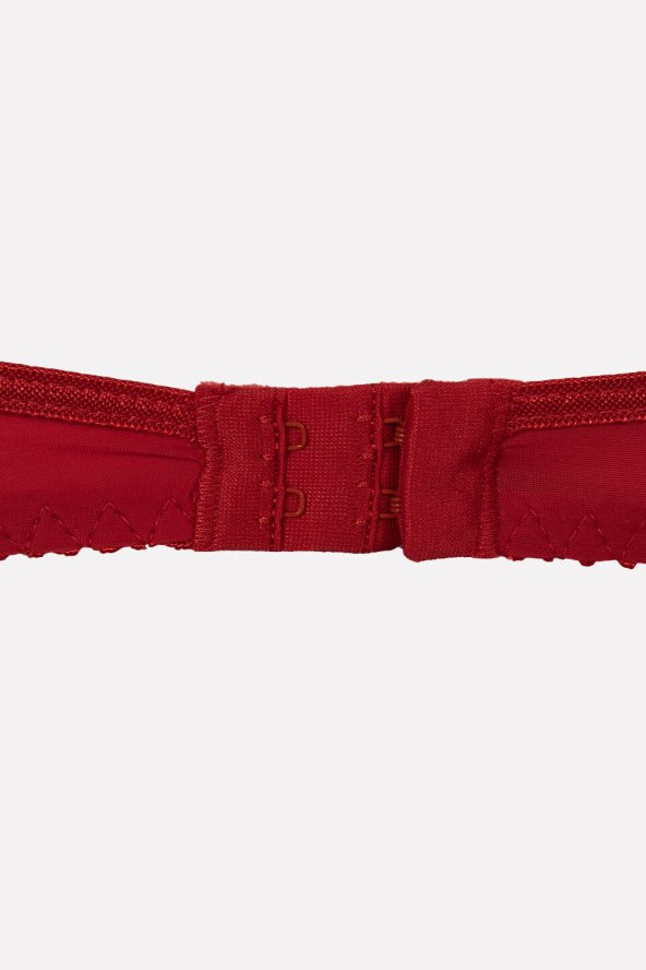 Kımrızı Taşlı Dantel Sütyen Külot  Takım - 4