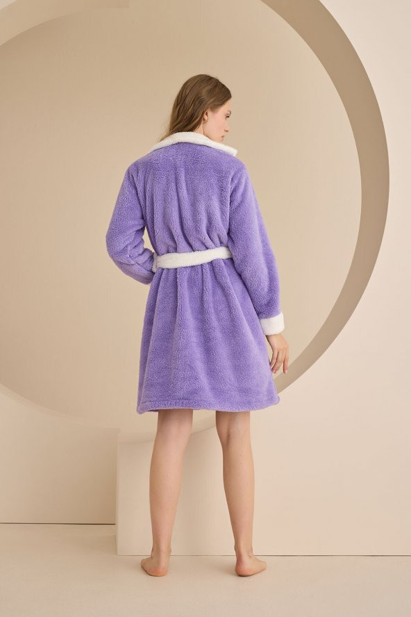 Lila Wellsoft Good Night Girl Tek Sabahlık - 3