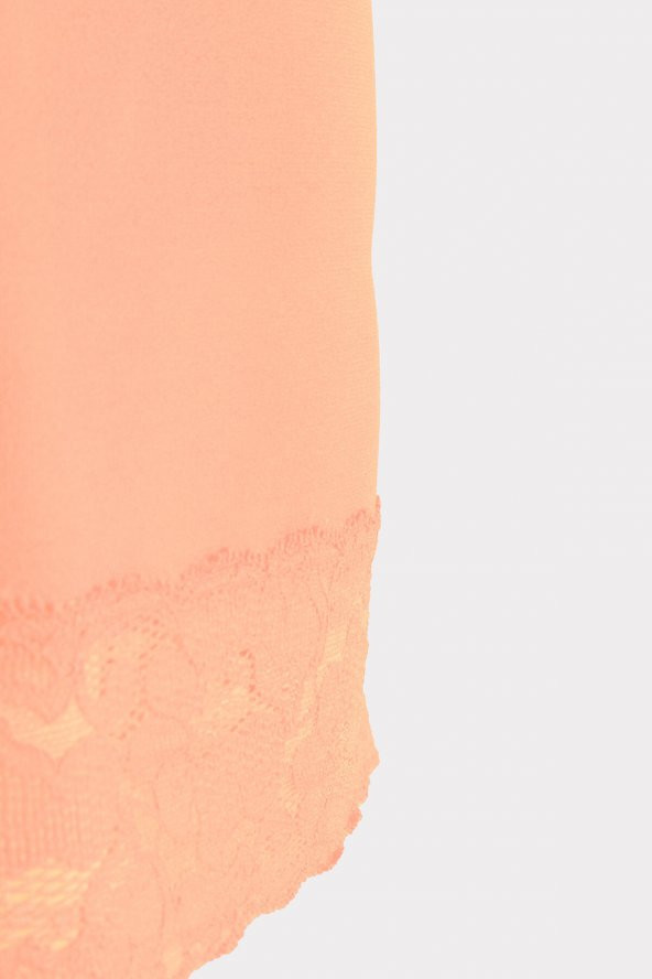 Oranj Seamless Dantelli Geniş Askılı Atlet - 2